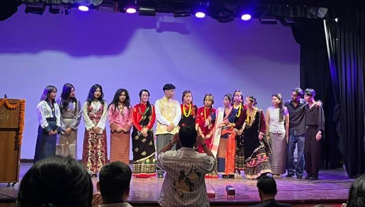 GHSA's executive team and guests are felicitated with garlands during the event.